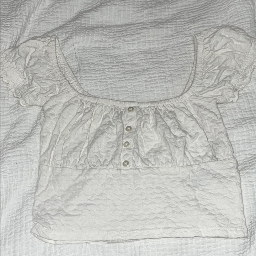 Billabong white crop top